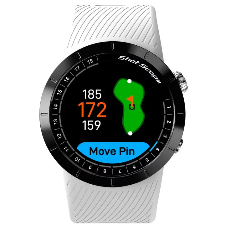 Montre Shot Scope X5 GPS Blanche - Image 3