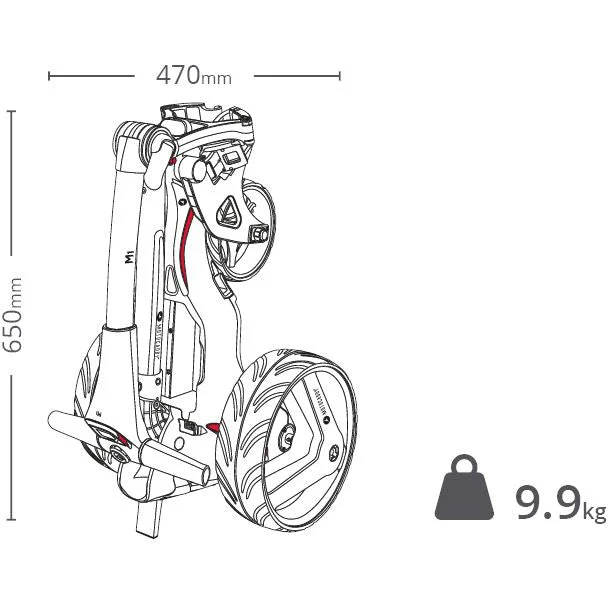 MotoCaddy Chariot Electrique New M1 Batterie Lithium - Image 5