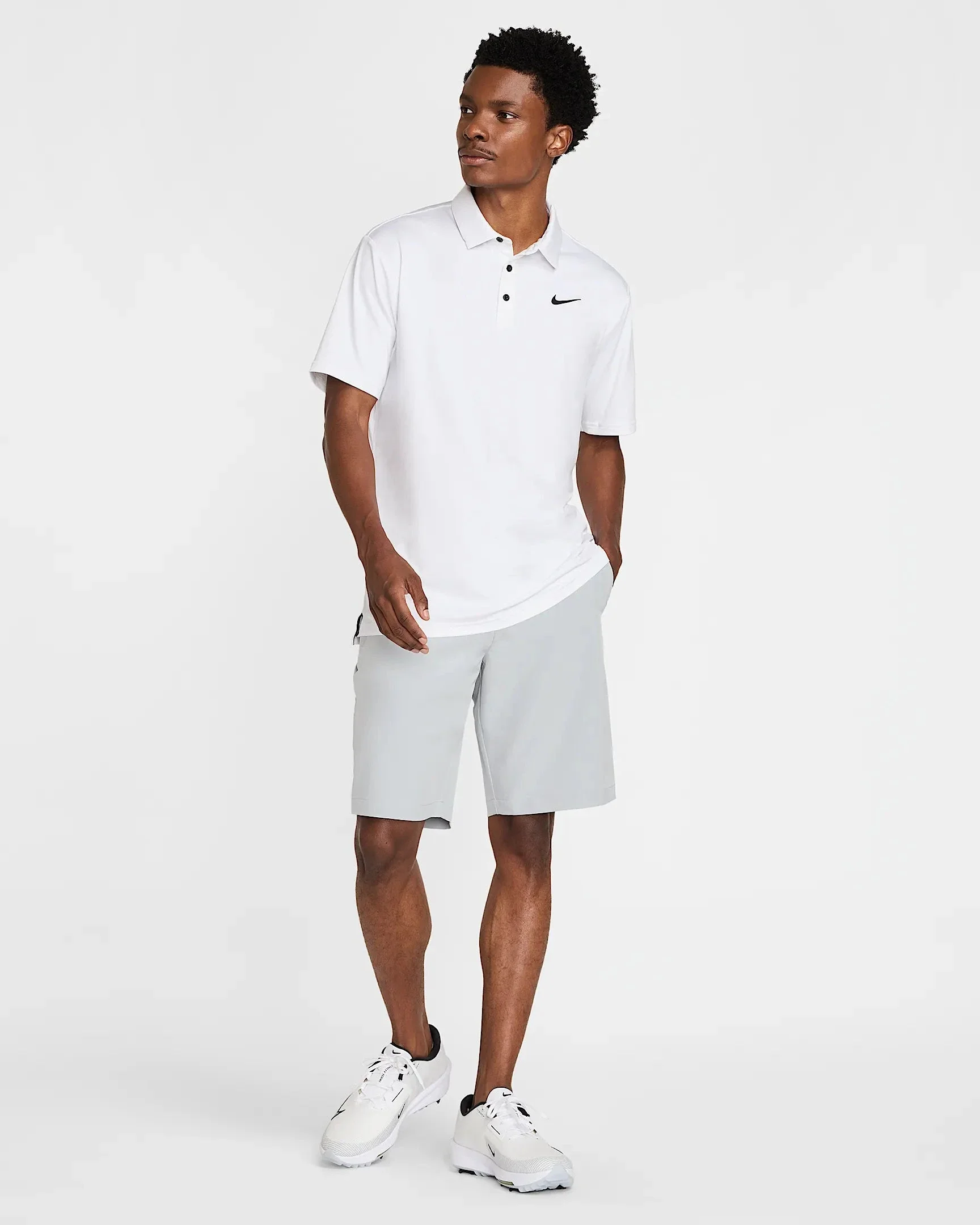 Nike Polo Dri Fit Solid Tour White - Image 6