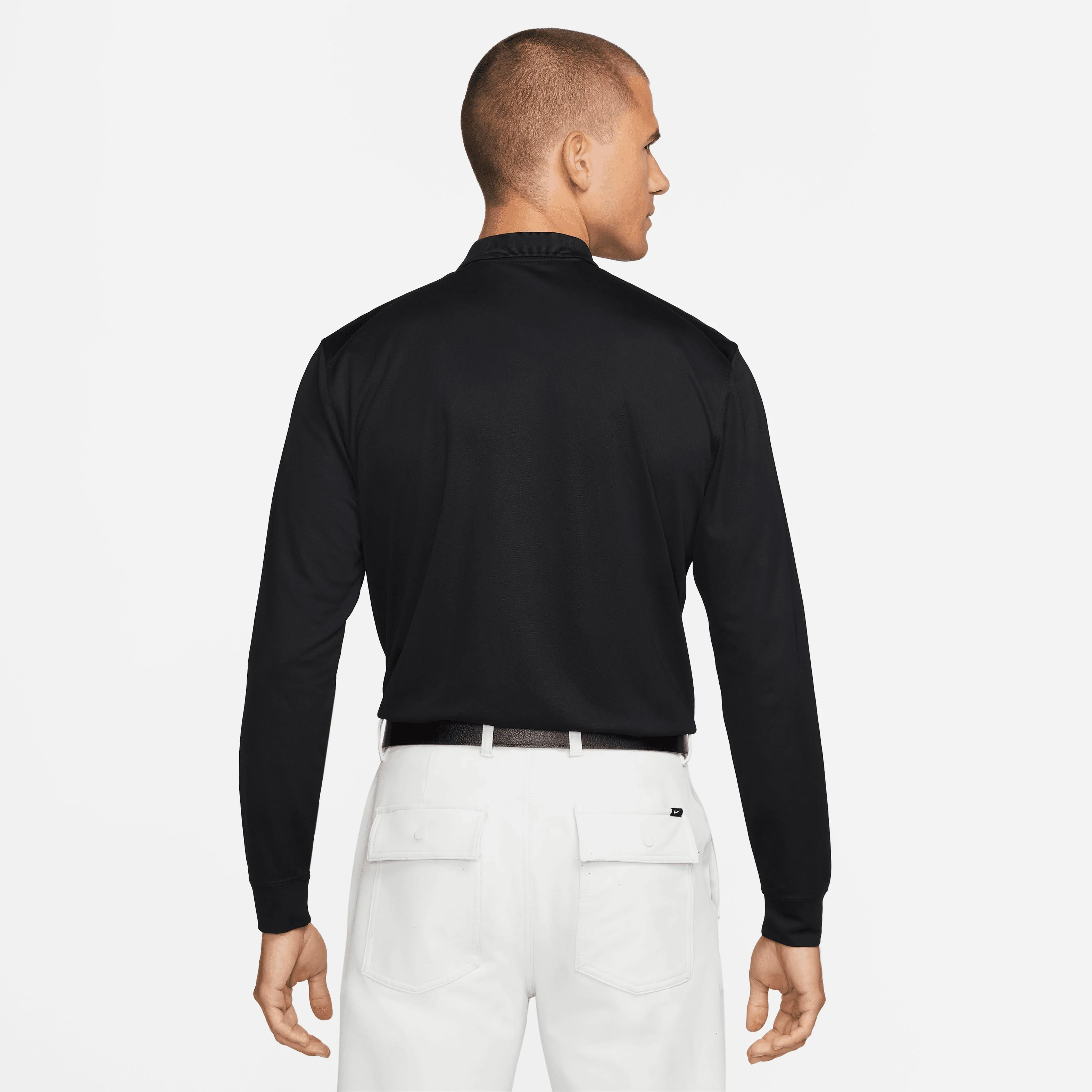 Nike Polo Homme manche longue Noir - Image 3