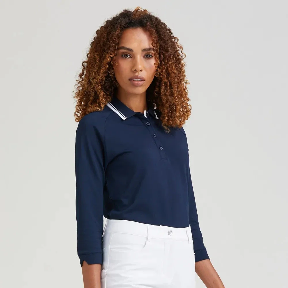 Ping Polo Femme à manches 3/4 ALICIA bleu marine - Image 3