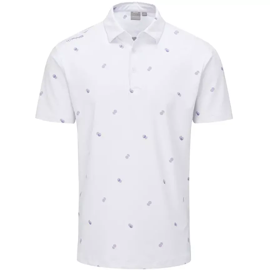 Ping Polo Two Tone Blanc Cool Lilac
