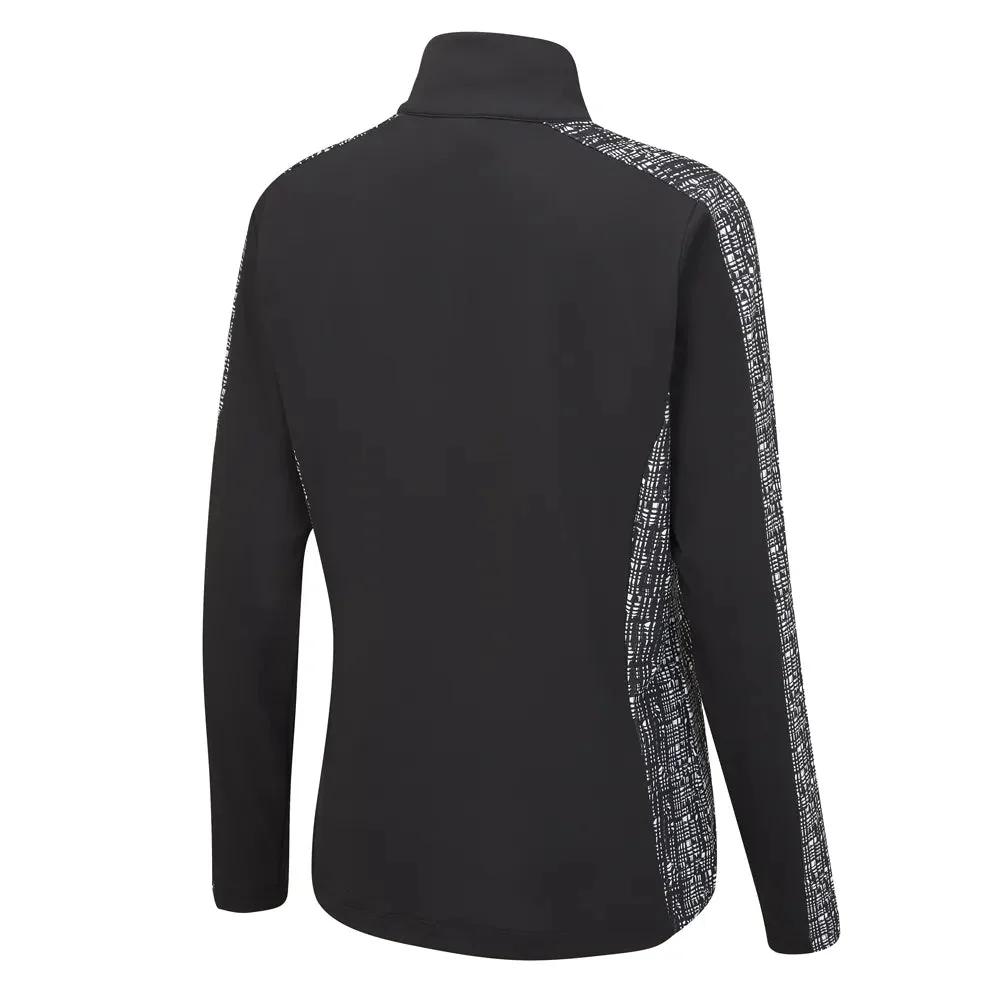 PING PULL 1/2 ZIP FEMME ZENYA BLACK MULTI - Image 2