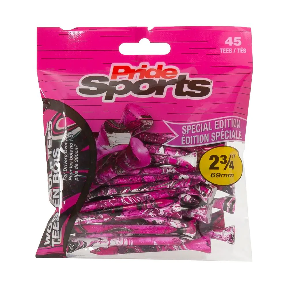 PrideSports Sachet de 45 Tees en bamboo 69mm Splatter Special Edition - Image 2
