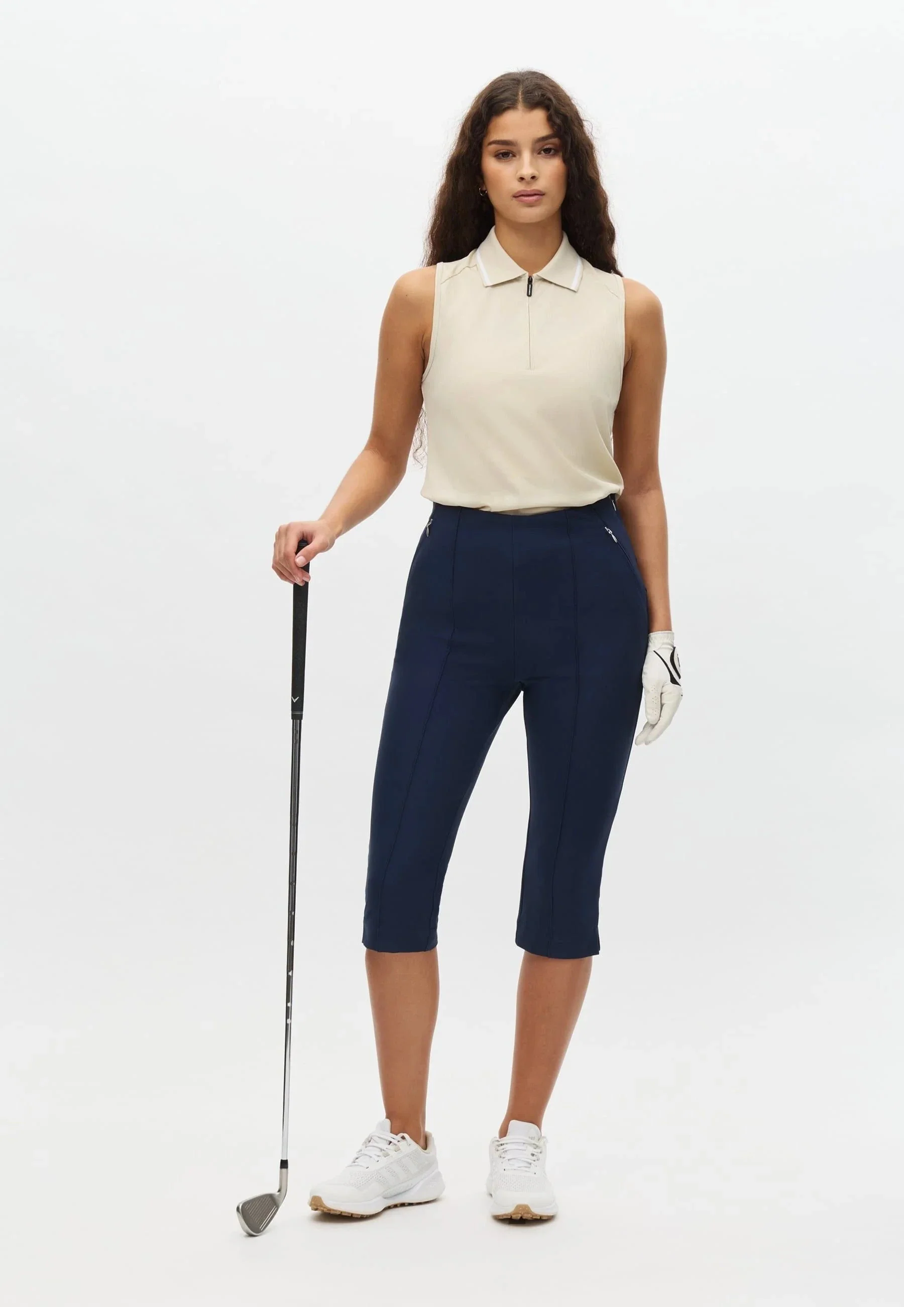 Rohnisch Pantalon Clubhouse Capri Femme Navy 2026 - Image 2