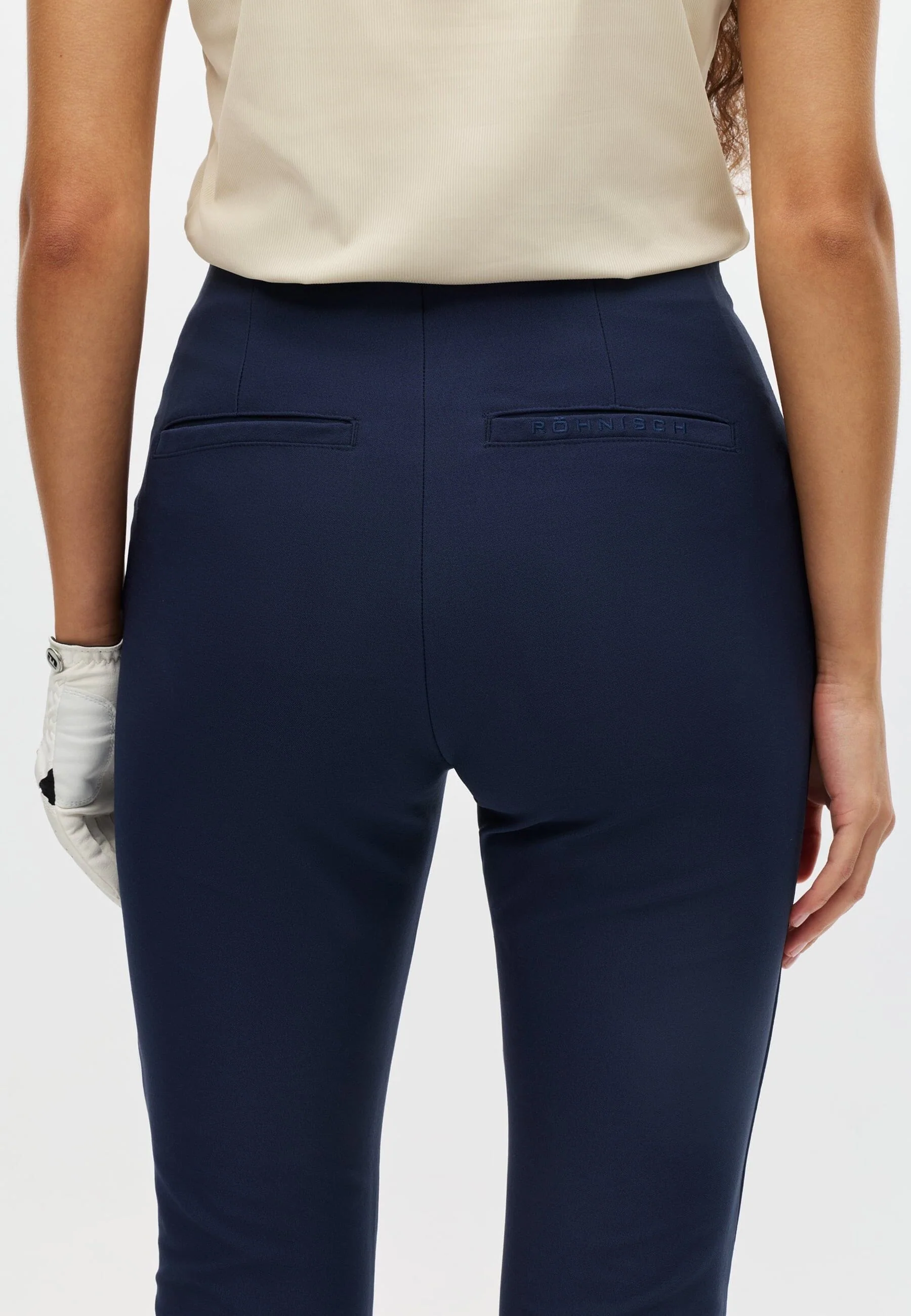 Rohnisch Pantalon Clubhouse Capri Femme Navy 2026 - Image 3