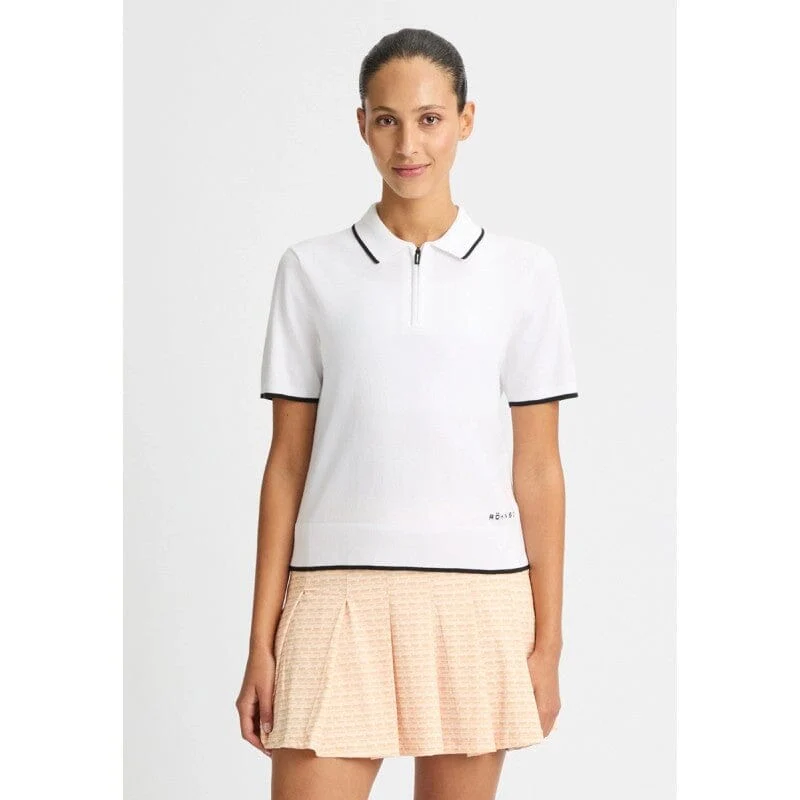 Rohnisch polo knitted top blanc - Image 3