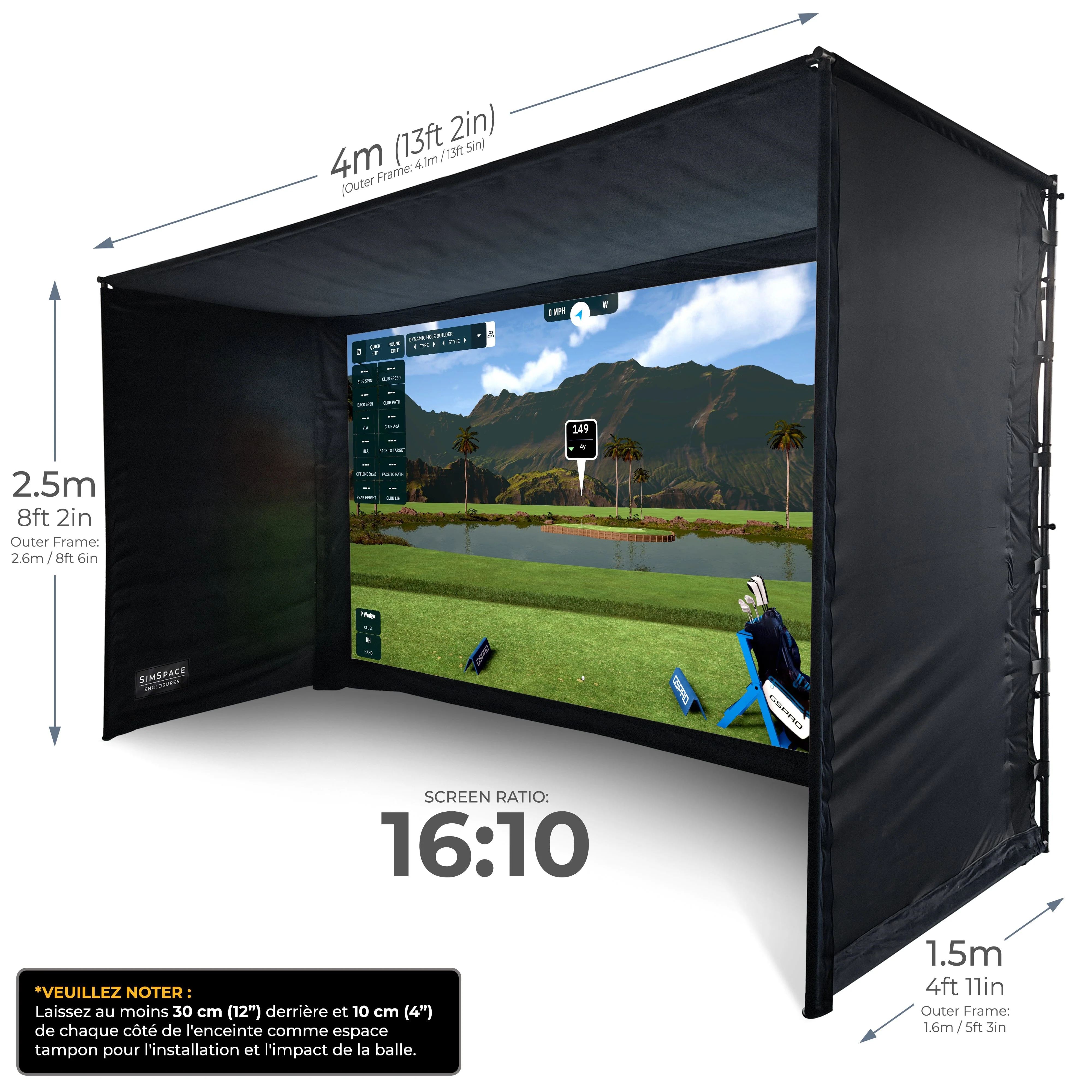 SimSpace Cage pour simulateur de golf - Image 10