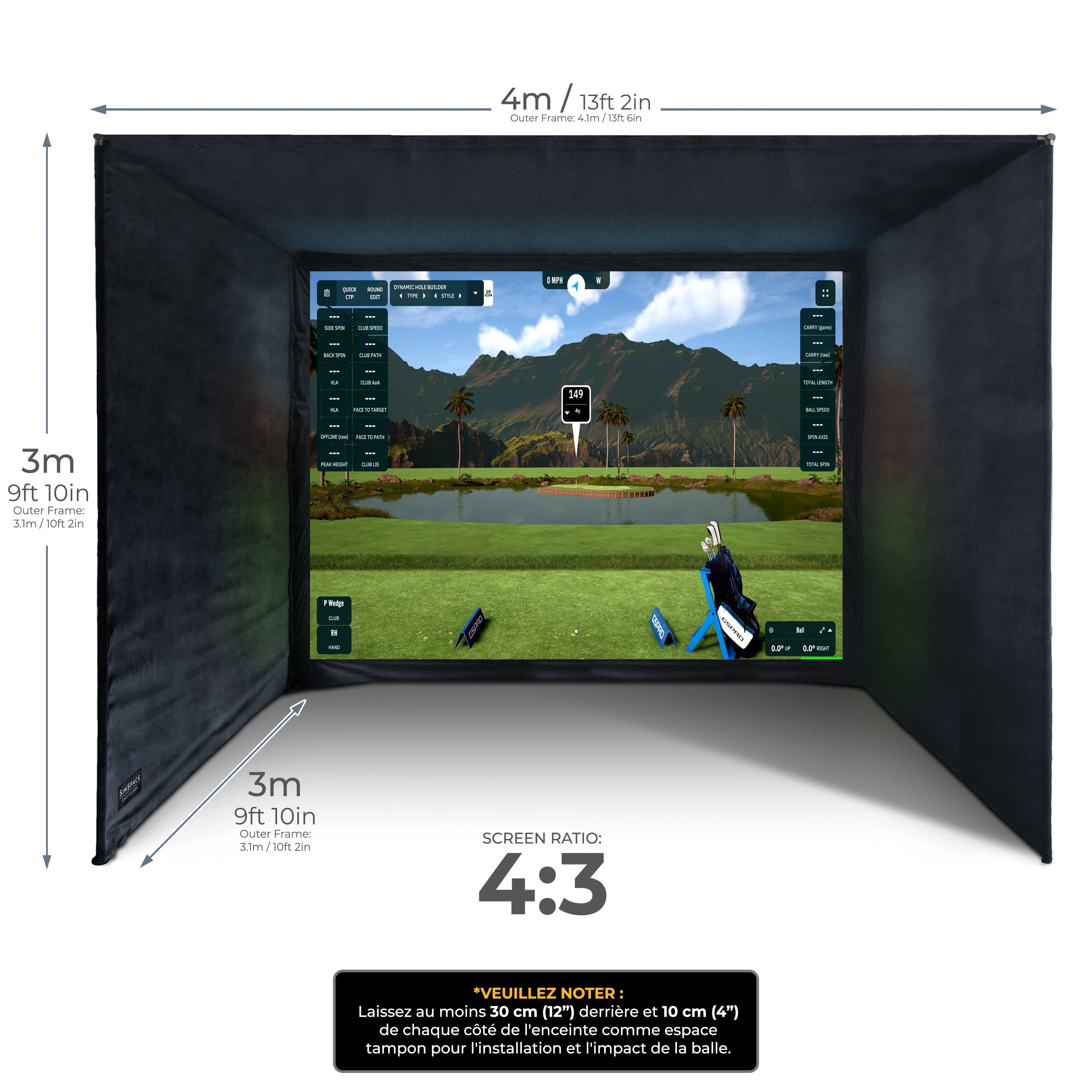 SimSpace Cage pour simulateur de golf - Image 12