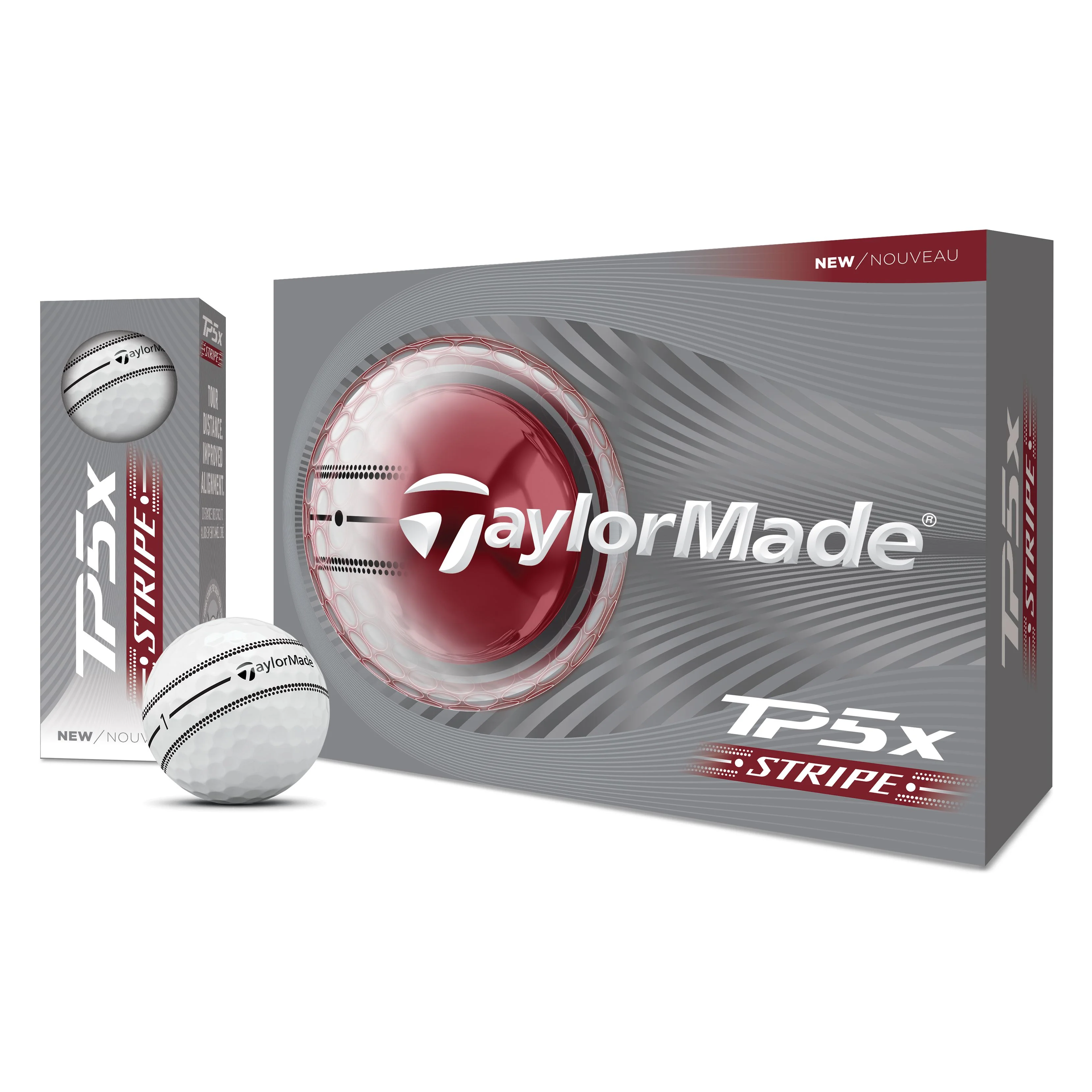 TAYLORMADE BALLES TP5X Stripe 2026 (boite de 12) - Image 4