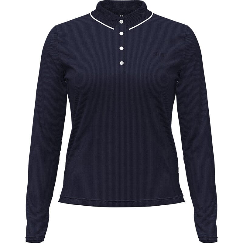 Under Armour Polo à Manche Longue Femme Drive Chill Bleu Marine - Image 3