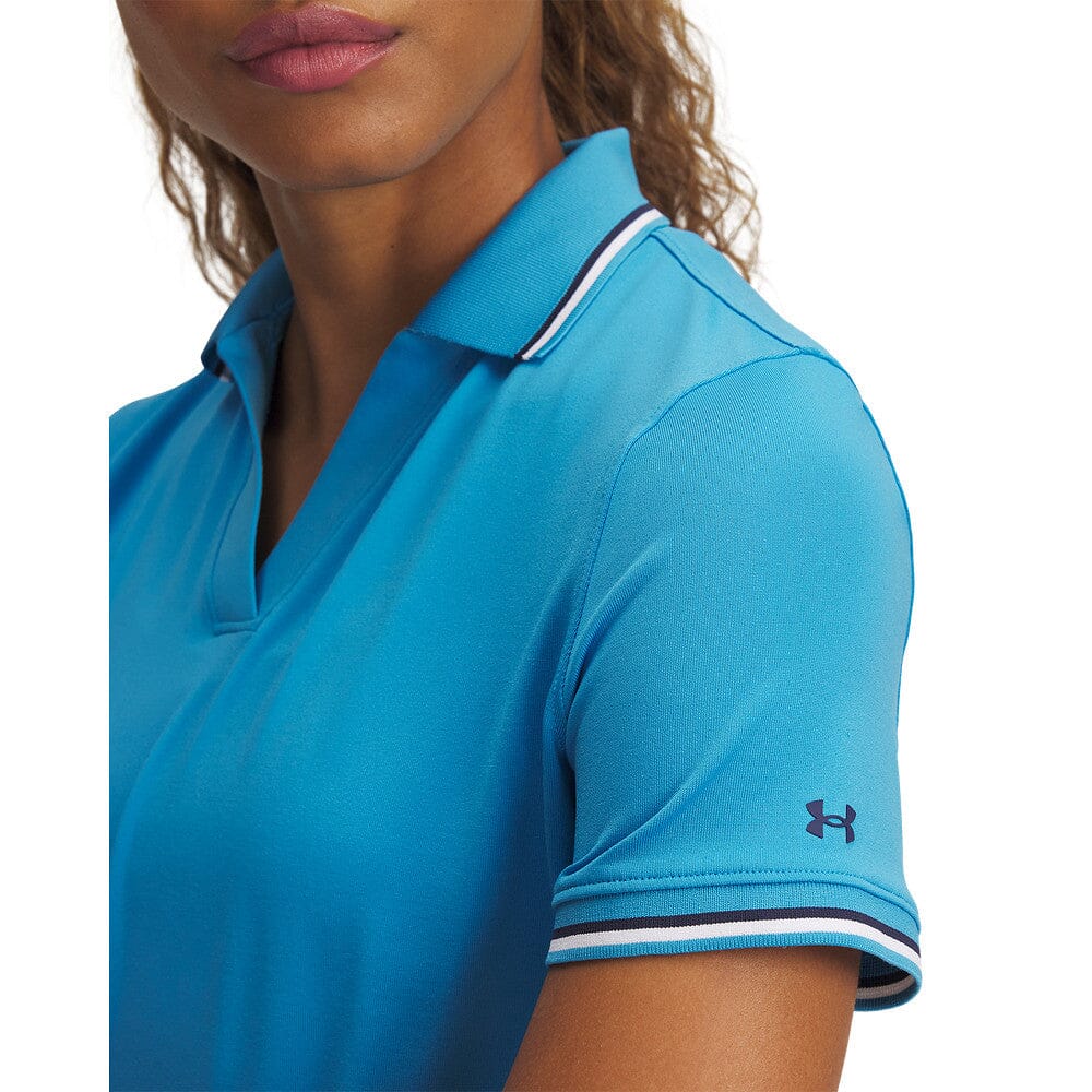 Under Armour Polo SS Rib Bleu Ether - Image 3