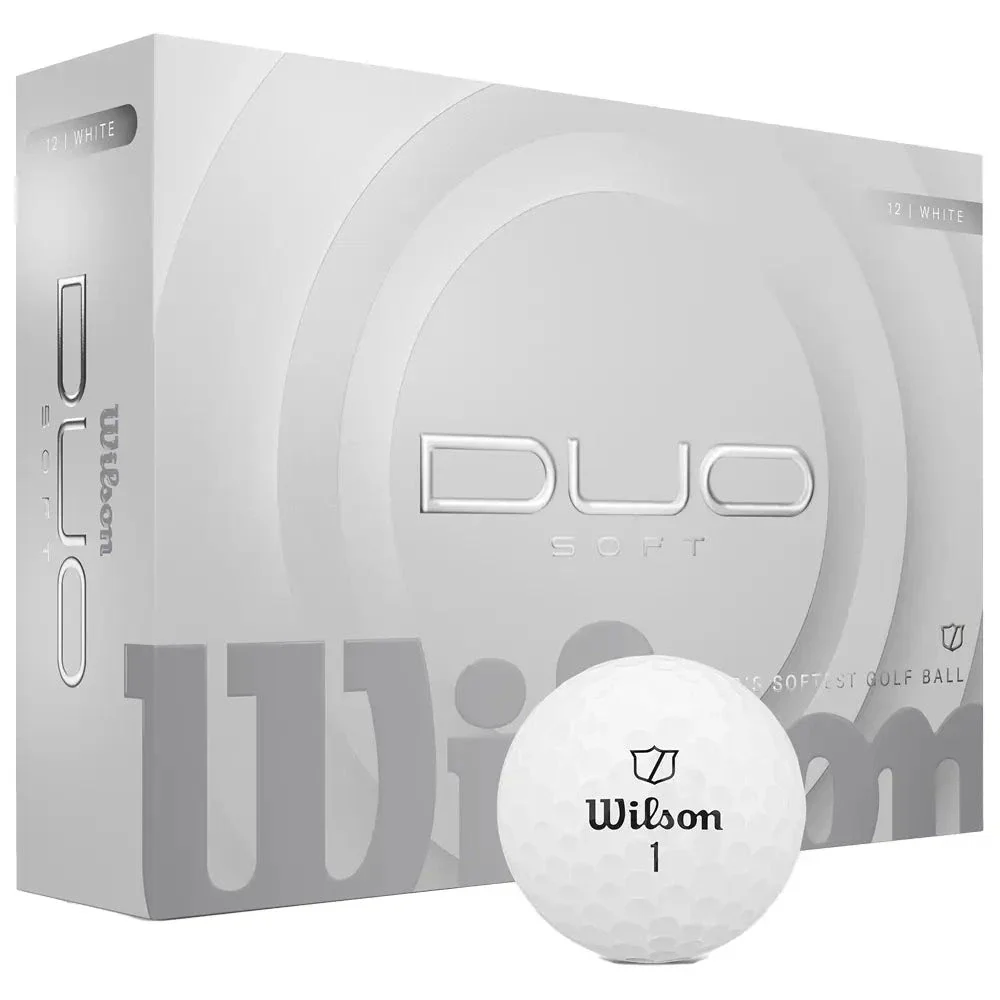 Wilson Balles 2025 Nouvelle Duo Soft Blanche (boite de 12)