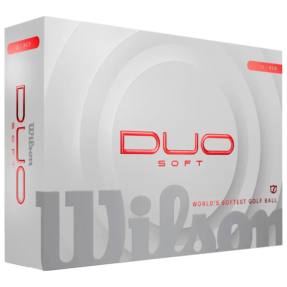 Wilson Balles 2025 Nouvelle Duo Soft Rouge (boite de 12) - Image 4